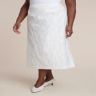 Floral Jacquard A Line Skirt image number null