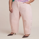 Pink Wash Barrel Leg Jean image number null