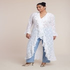 Lace Ruffle Duster image number null