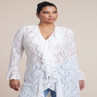 Lace Ruffle Duster image number null