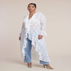 Lace Ruffle Duster image number null