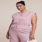 Button Detail Knit Vest image number null