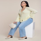 Ruffle Cardigan image number null