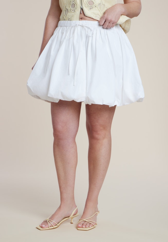 Striped Bubble Mini Skirt image number 1