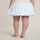 Striped Bubble Mini Skirt image number null