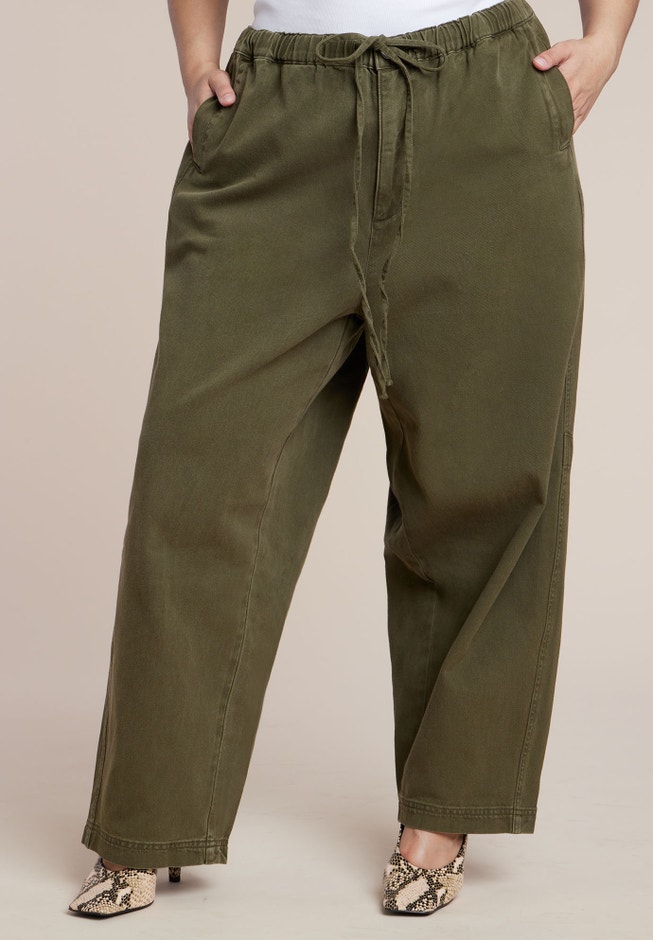 Adjustable Drawstring Casual Pant image number 1