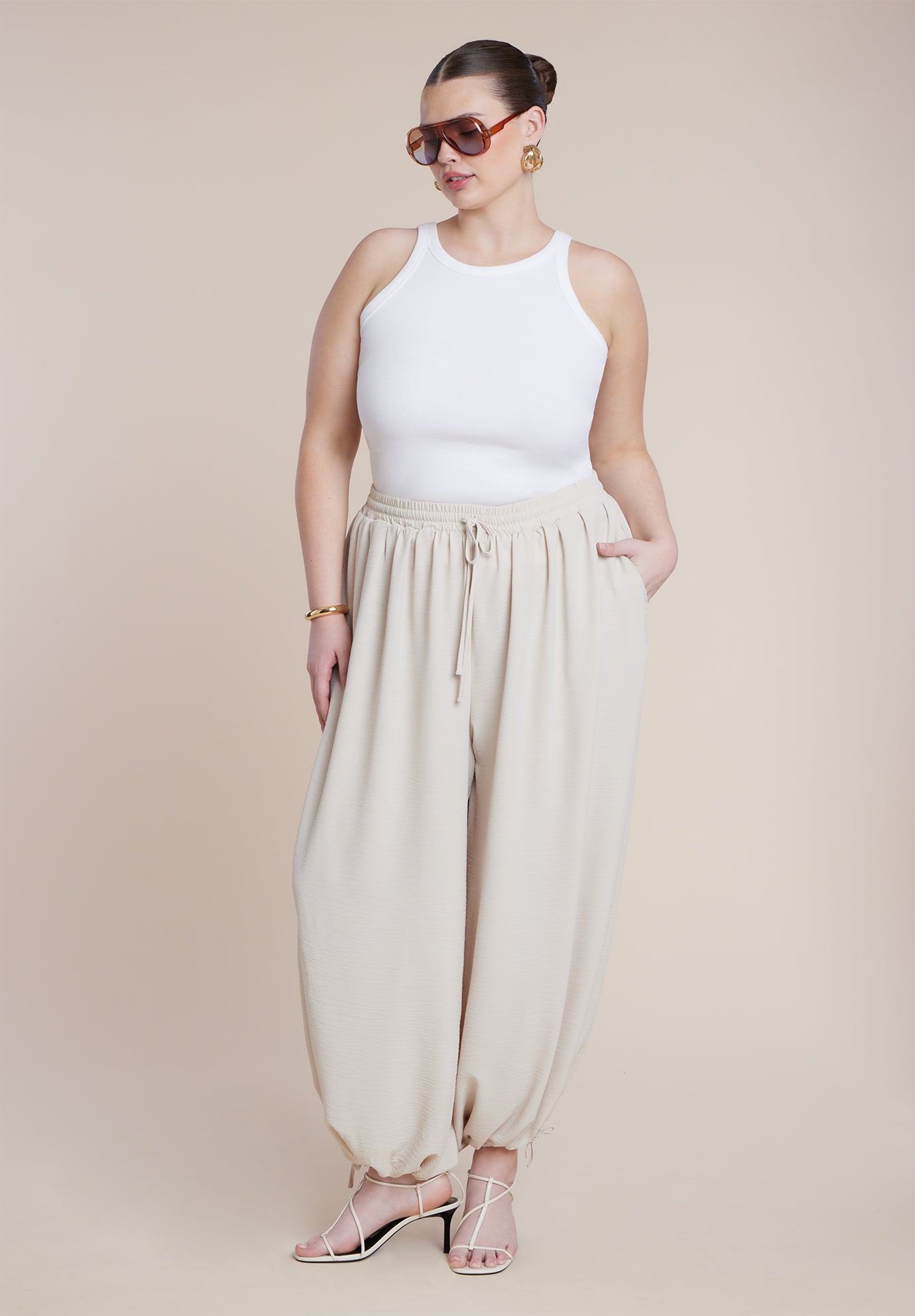 Drawstring Balloon Pant image number 4