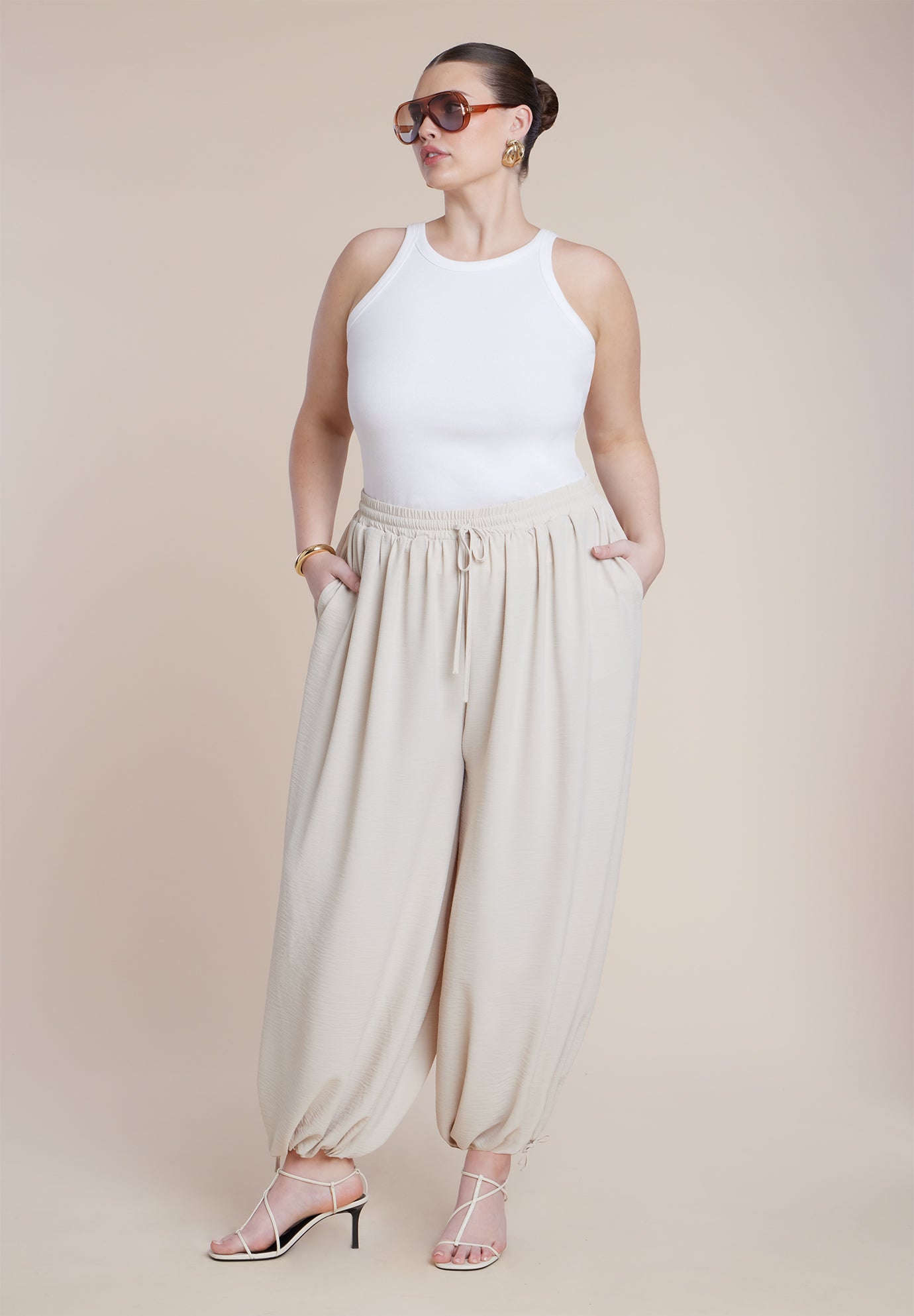 Drawstring Balloon Pant image number 5