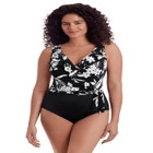 Ruffle Sash Surplice One Piece image number null