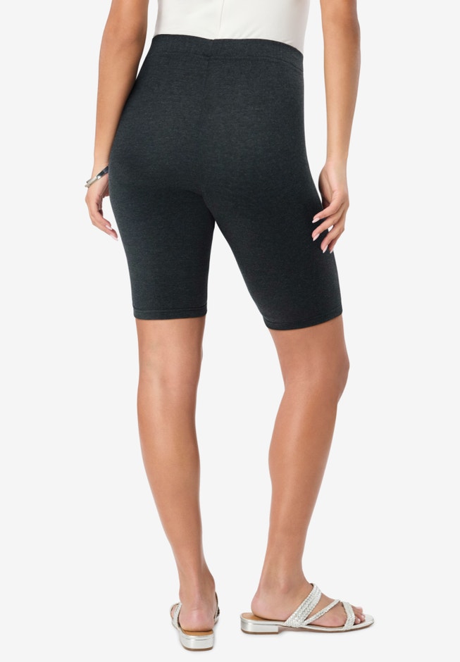 Plus Size Everyday Essential Stretch Bike Shorts image number 1