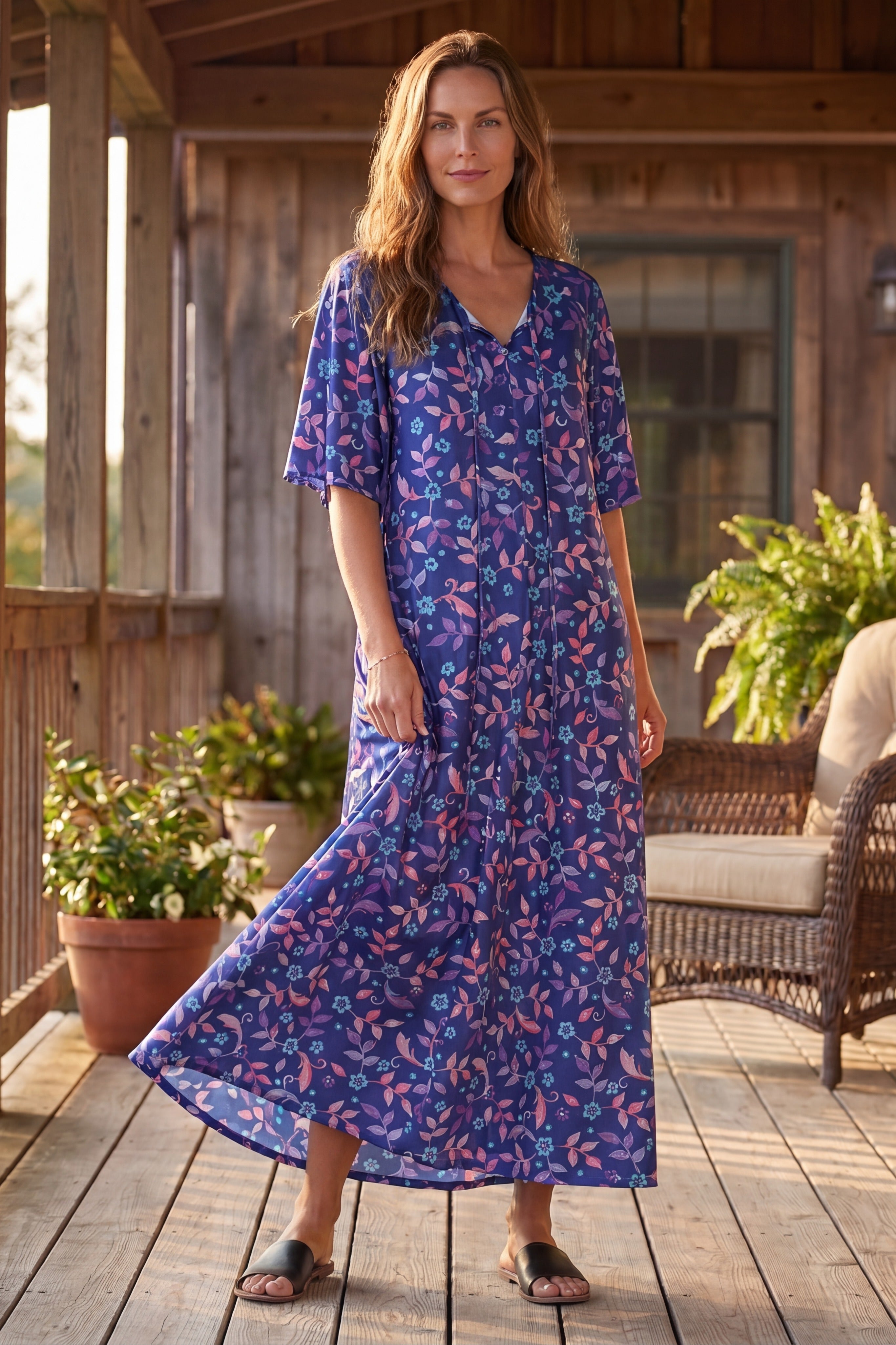 Sweeping Printed Lounger image number 7
