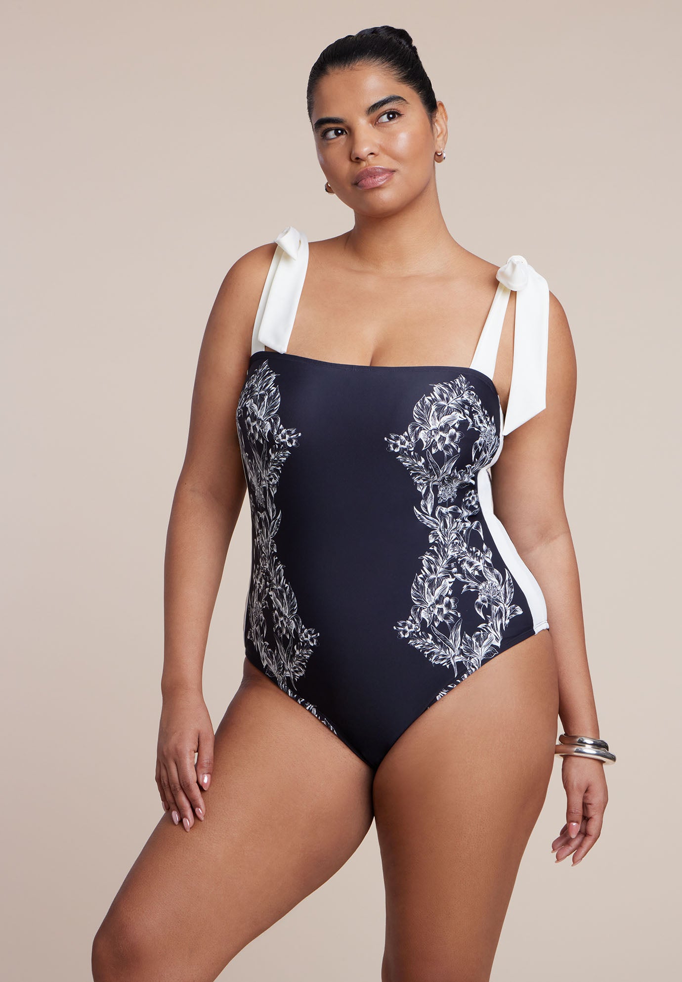 Tie Strap One Piece-Petal Arches image number 3