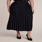 Pleated Satin Midi Skirt image number 1
