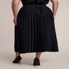 Pleated Satin Midi Skirt image number 2