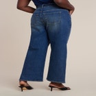 Belted Straight Leg Jean image number null