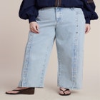 Snap Front Midrise Jean image number null