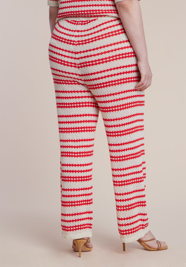 Pointelle Stripe Sweater Pant image number 1