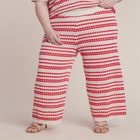 Pointelle Stripe Sweater Pant image number null