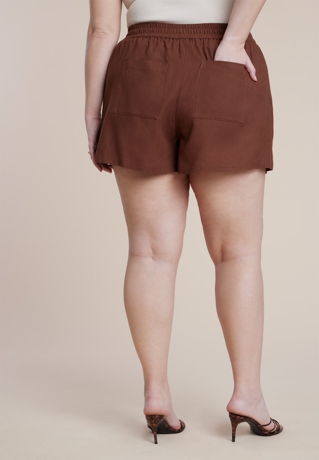 Pull On Linen Short image number 1