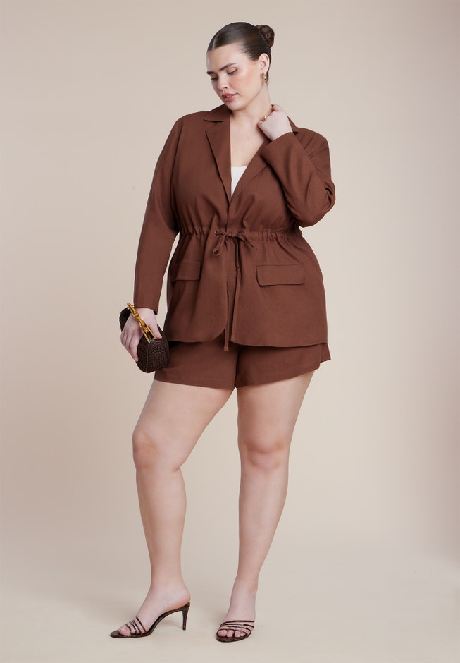 Pull On Linen Short image number 2