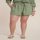 Pull On Linen Short image number null