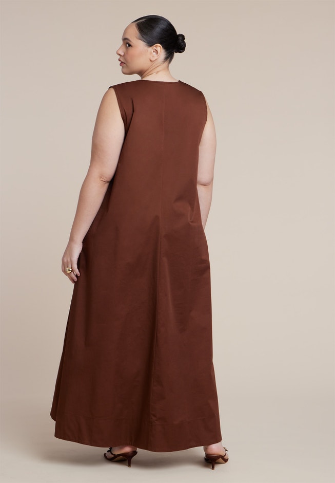 Shirred Neckline Tank Dress image number 6