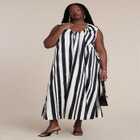 Shirred Neckline Tank Dress image number null