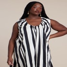 Shirred Neckline Tank Dress image number null