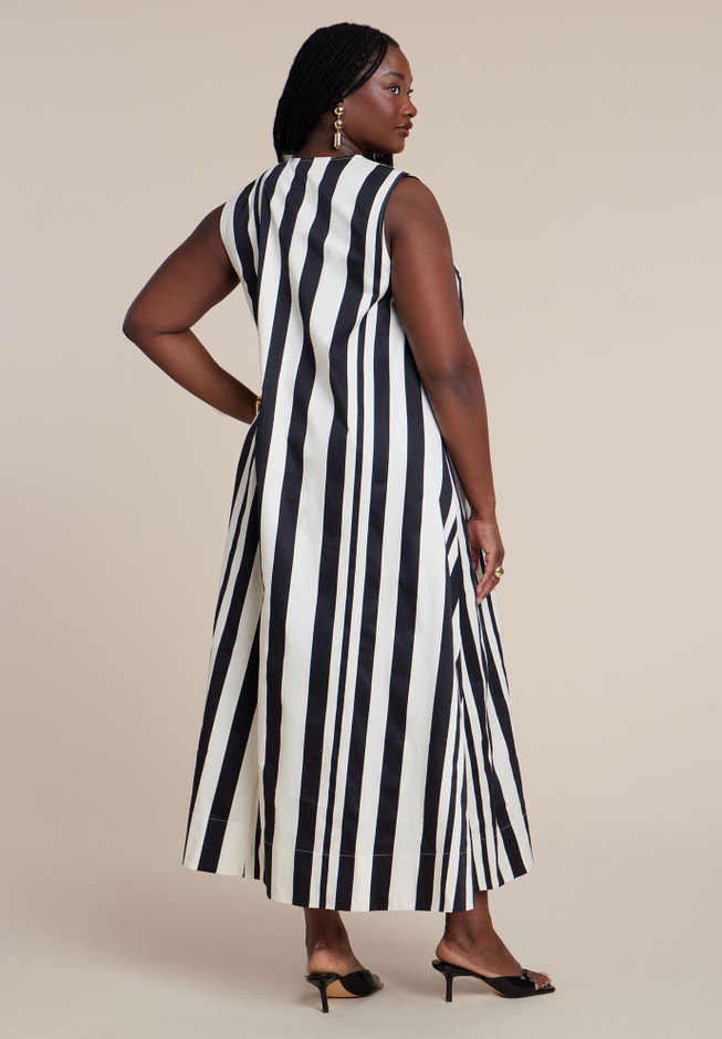 Shirred Neckline Tank Dress | ELOQUII Shirred Neckline Tank Dress | ELOQUII