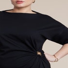 Relaxed Maxi Dress With O Ring image number null