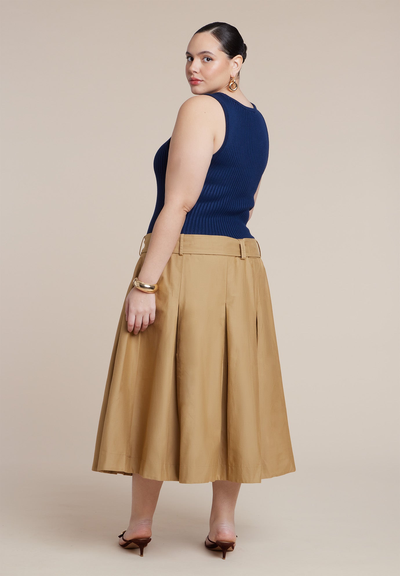 Combo Dress With Belt image number 3