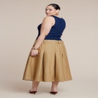 Combo Dress With Belt image number null