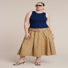 Combo Dress With Belt image number null