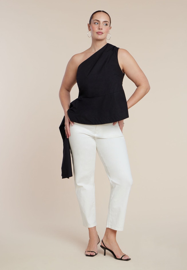 Asymmetrical Top With Flounce image number 1