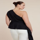 Asymmetrical Top With Flounce image number null
