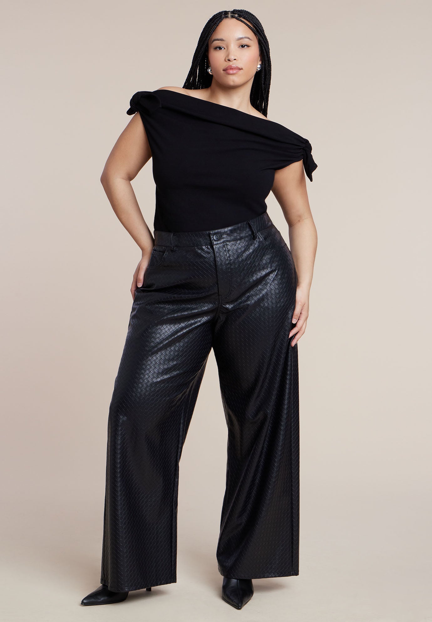 Off Shoulder Top With Ties image number 2