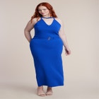 Belt Detail Sweater Dress image number null