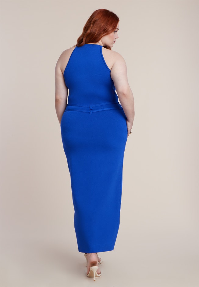 Belt Detail Sweater Dress image number 4