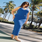 Belt Detail Sweater Dress image number null