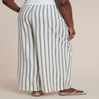 Drawstring Wide Leg Linen Pant image number null