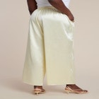 Textured Satin Wide Leg Pant image number null
