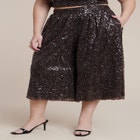 Sequin Pull On Wide Leg Culotte image number null