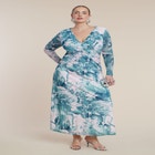 PatBO x ELOQUII Printed Mesh Maxi Dress image number null