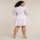 PatBO x ELOQUII Puff-Sleeve Ruffle Mini Dress image number null