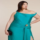 PatBO x ELOQUII Asym Neckline Maxi Dress image number null