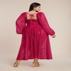 PatBO x ELOQUII Corset Waist Maxi Dress image number null
