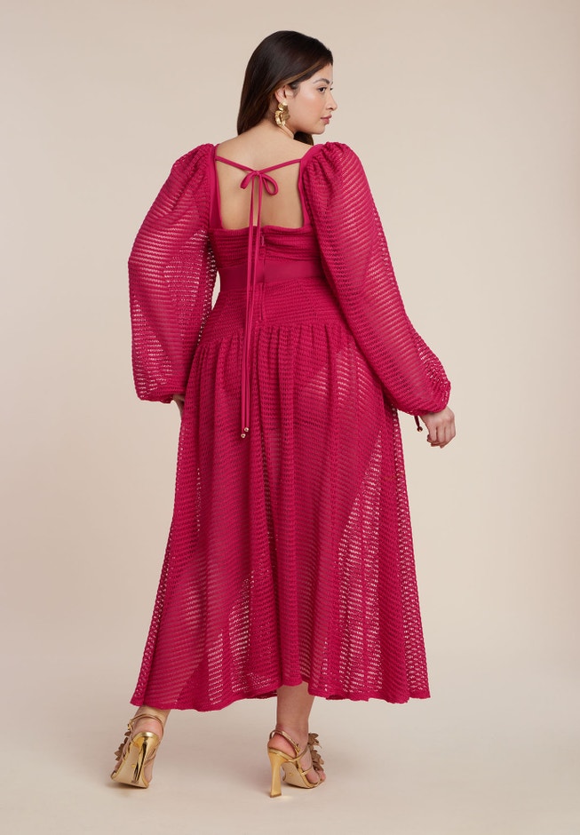 PatBO x ELOQUII Corset Waist Maxi Dress image number 2