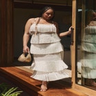 PatBO x ELOQUII Fringe Maxi Dress image number null