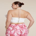 PatBO x ELOQUII Embellished Flower Appliqu&eacute; Top image number null