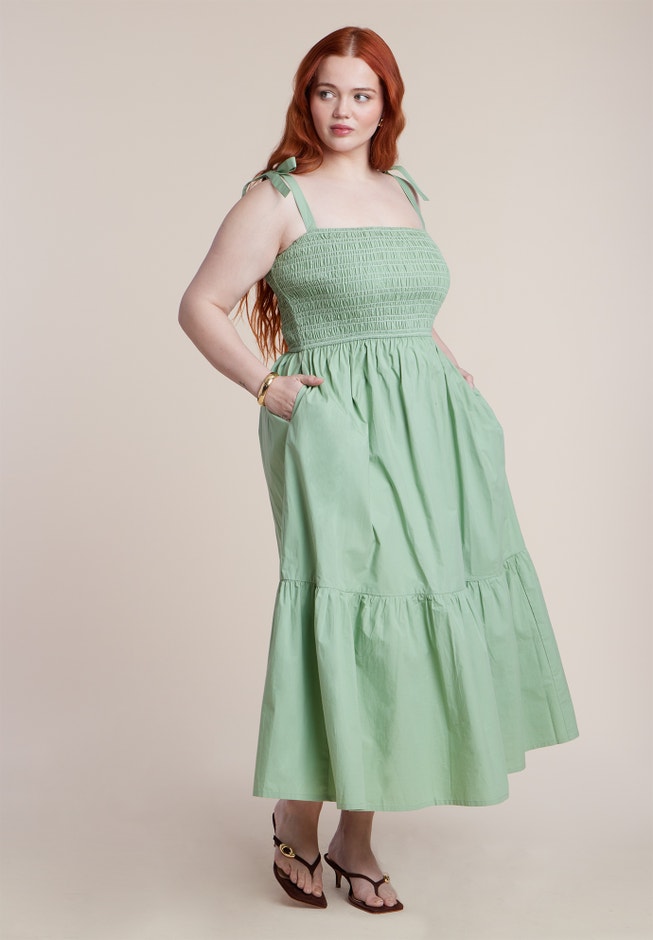 Smocked Bodice Maxi Dress image number 1